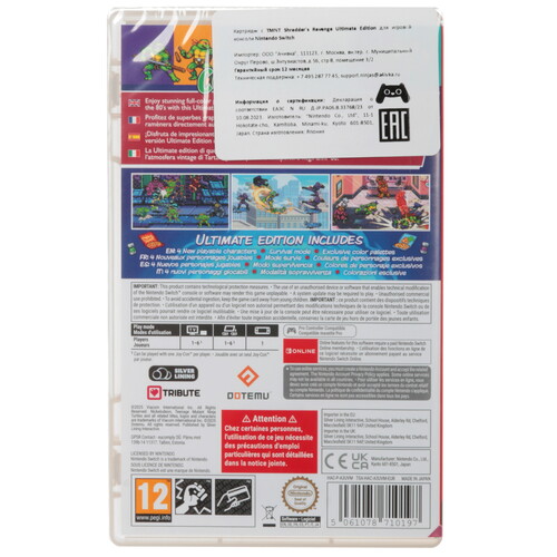 Купить Игра Teenage Mutant Ninja Turtles: Shredder's Revenge - Ultimate Edition (Switch)  5626259. Характеристики, отзывы и цены в Донецке