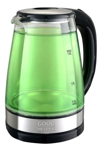 Купить Электрочайник Goodhelper KPG-1810 зеленый  9304894. Характеристики, отзывы и цены в Донецке