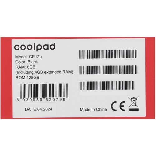 Купить 6.51" Смартфон Coolpad CP12p 128 ГБ черный  5432072. Характеристики, отзывы и цены в Донецке