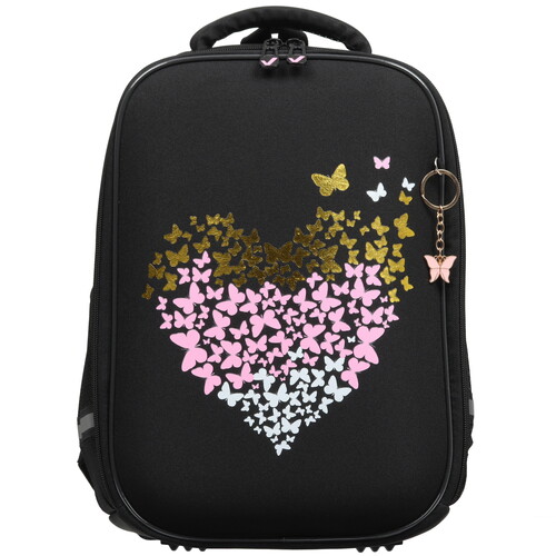 Купить Рюкзак BRAUBERG LIGHT Shining heart черный  9128293. Характеристики, отзывы и цены в Донецке