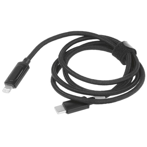 Купить Кабель круглый REXANT Lightning 8-pin - USB Type-C черный 1 м  5454262. Характеристики, отзывы и цены в Донецке