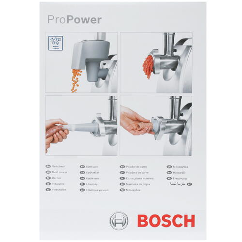 Купить Мясорубка электрическая Bosch ProPower MFW68680 черный  1640886. Характеристики, отзывы и цены в Донецке