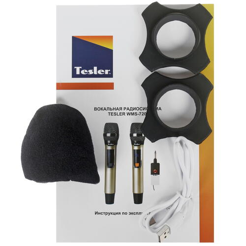 Купить Микрофонный комплект Tesler WMS-720 золотистый  4870824. Характеристики, отзывы и цены в Донецке