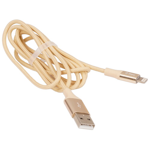Купить Кабель круглый TTEC Lightning 8-pin - USB 2.0 Type-A золотистый 1.2 м  9140782. Характеристики, отзывы и цены в Донецке