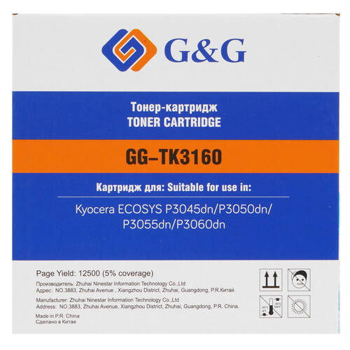 Купить Картридж лазерный G&G GG-TK3160 черный  9926129. Характеристики, отзывы и цены в Донецке