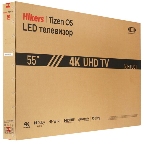 Купить 55" (140 см) Телевизор Hikers 55HTU01 черный  9224302. Характеристики, отзывы и цены в Донецке