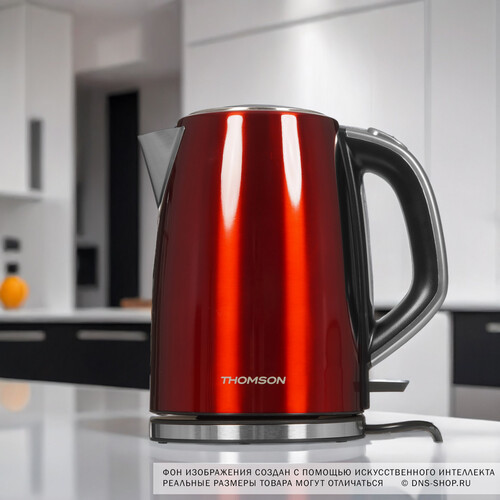 Купить Электрочайник Thomson K30E-4001 красный  9114204. Характеристики, отзывы и цены в Донецке