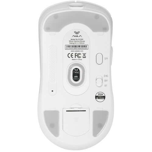 Купить Мышь беспроводная/проводная AULA SC680  белый  5626848. Характеристики, отзывы и цены в Донецке