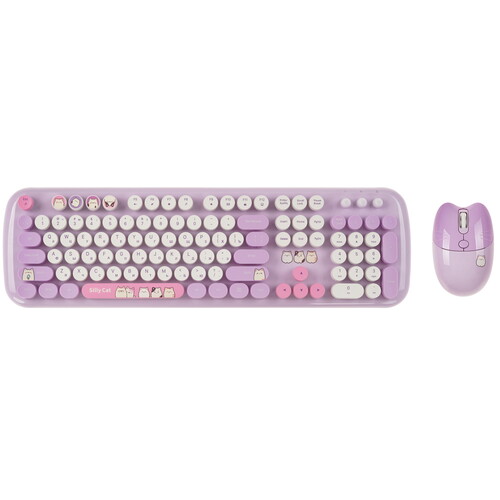 Купить Клавиатура+мышь беспроводная   MOFii SMK-648M3AG фиолетовый  9241072. Характеристики, отзывы и цены в Донецке