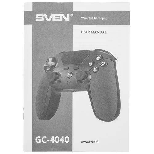 Купить Геймпад беспроводной/проводной SVEN GC-4040 красный  9050726. Характеристики, отзывы и цены в Донецке