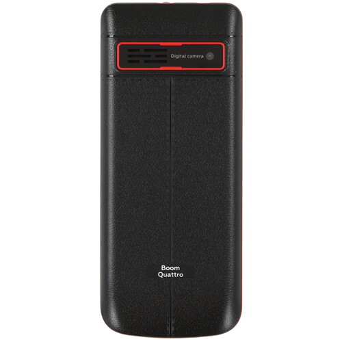 Купить Сотовый телефон BQ 2455 Boom Quattro черный/красный  9028712. Характеристики, отзывы и цены в Донецке