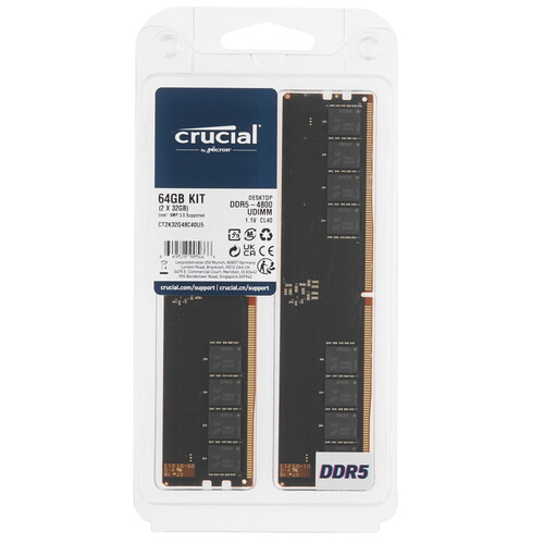 Купить Оперативная память Crucial [CT2K32G48C40U5] 64 ГБ  4883296. Характеристики, отзывы и цены в Донецке