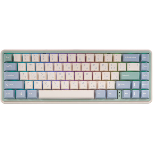 Купить Клавиатура проводная + беспроводная Varmilo VXT67 Eucalyptus  5486645. Характеристики, отзывы и цены в Донецке