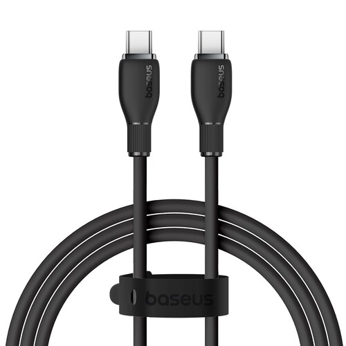 Купить Кабель круглый Baseus USB Type-C - USB Type-C черный 1.2 м  9260754. Характеристики, отзывы и цены в Донецке
