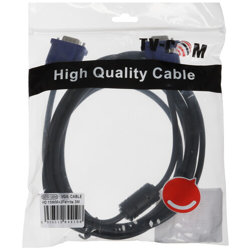 Купить Кабель  TV-COM VGA - VGA, 3 м  5471636. Характеристики, отзывы и цены в Донецке