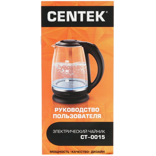 Купить Электрочайник Centek CT-0015 черный  8144182. Характеристики, отзывы и цены в Донецке