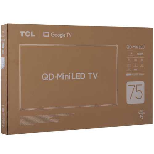 Купить 75" (190.5 см) Телевизор TCL 75C6K черный  5622795. Характеристики, отзывы и цены в Донецке