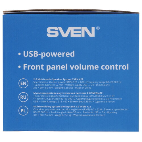 Купить Саундбар SVEN 422 черный  9199795. Характеристики, отзывы и цены в Донецке