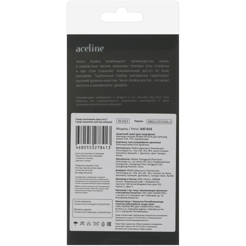 Купить Накладка  Aceline Pocket для Samsung Galaxy A14 прозрачный  5425764. Характеристики, отзывы и цены в Донецке