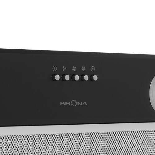 Купить Вытяжка полновстраиваемая KRONA AMBRA 600 PB черный  9940302. Характеристики, отзывы и цены в Донецке