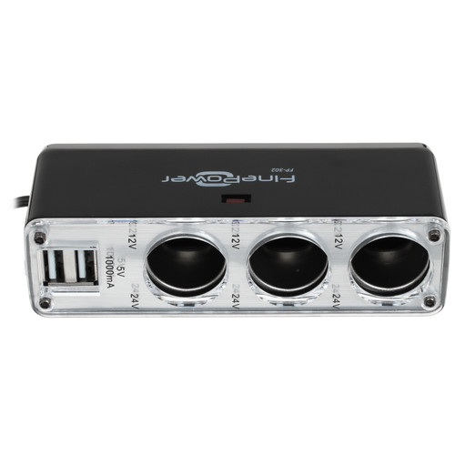 Купить Разветвитель автоприкуривателя FinePower FP-302  1009423. Характеристики, отзывы и цены в Донецке
