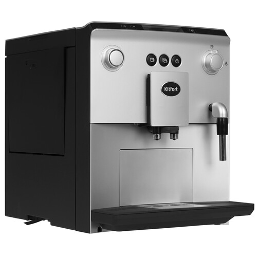 Купить Кофемашина автоматическая Kitfort КТ-7319 серый  9298957. Характеристики, отзывы и цены в Донецке
