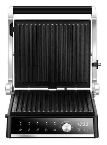 Купить Гриль Kitfort КТ-4601 серебристый  9238741. Характеристики, отзывы и цены в Донецке