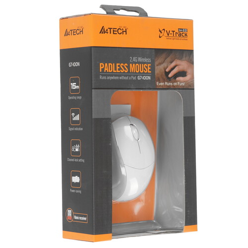 Купить Мышь беспроводная A4Tech G7-100N-2 V-Track  белый  0133517. Характеристики, отзывы и цены в Донецке