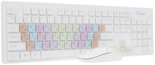 Купить Клавиатура+мышь беспроводная   Smartbuy SBC-218346AG-W белый  1114814. Характеристики, отзывы и цены в Донецке