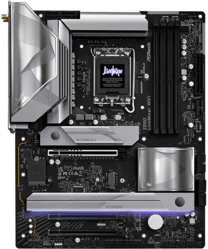 Купить Материнская плата ASRock Z890 LiveMixer WiFi  5618749. Характеристики, отзывы и цены в Донецке