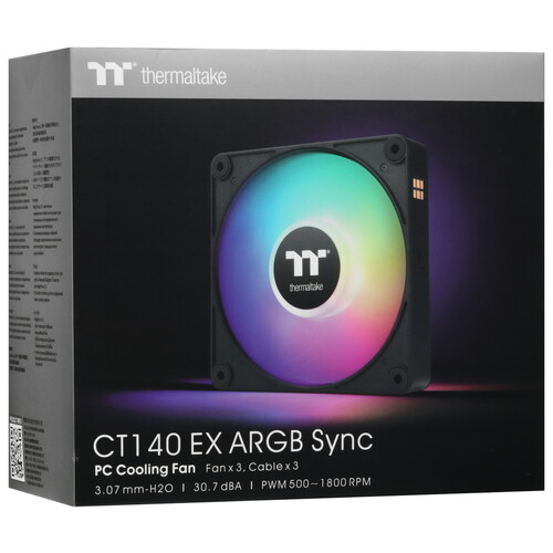 Купить Комплект вентиляторов Thermaltake CT140 EX ARGB Sync  5454898. Характеристики, отзывы и цены в Донецке