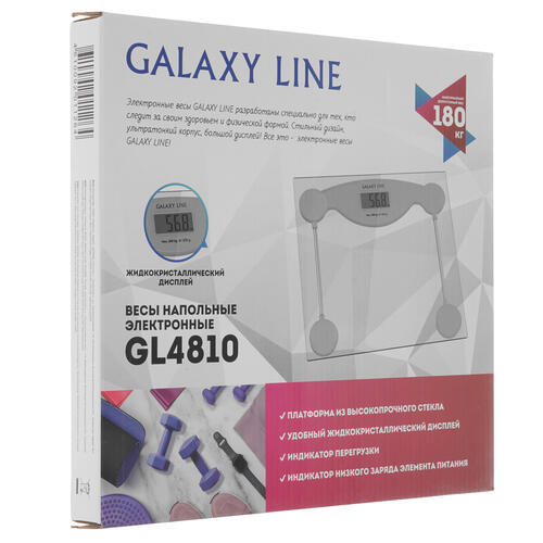 Купить Весы Galaxy GL 4810 прозрачный  5322730. Характеристики, отзывы и цены в Донецке