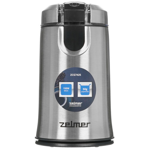 Купить Кофемолка электрическая Zelmer ZCG7425 серебристый  8197555. Характеристики, отзывы и цены в Донецке