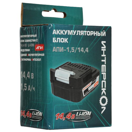 Купить Аккумулятор Интерскол АПИ-1.5/14.4  5077198. Характеристики, отзывы и цены в Донецке