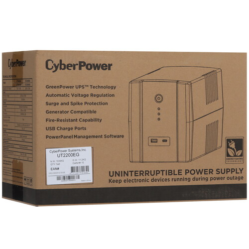 Купить ИБП CyberPower UT2200EG  5404501. Характеристики, отзывы и цены в Донецке