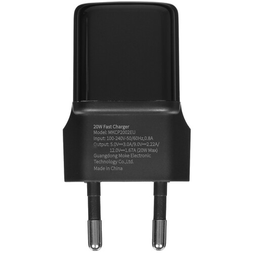 Купить Сетевое зарядное устройство MOCOLL Flash Series 20W черный  5470414. Характеристики, отзывы и цены в Донецке