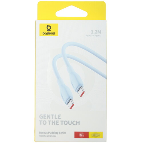 Купить Кабель круглый Baseus USB Type-C - USB Type-C голубой 1.2 м  5495752. Характеристики, отзывы и цены в Донецке