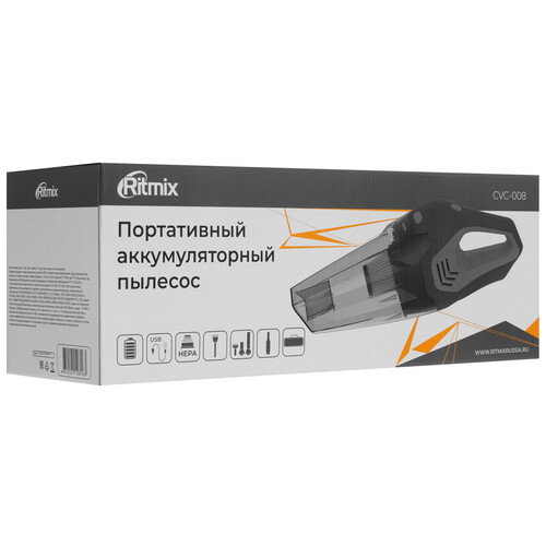 Купить Пылесос   ручной Ritmix CVC-008  черный  9201000. Характеристики, отзывы и цены в Донецке