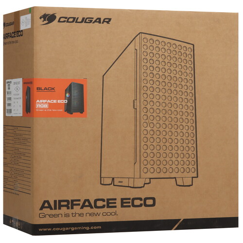 Купить Корпус Cougar Airface ECO RGB  черный  5620896. Характеристики, отзывы и цены в Донецке