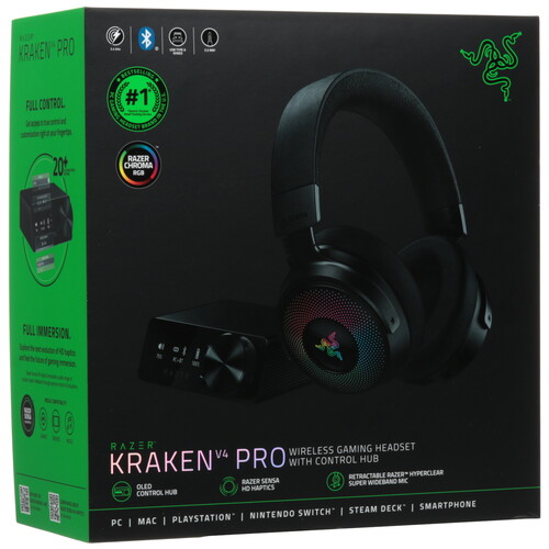 Купить Беспроводные наушники Razer Kraken V4 Pro черный 2024  5498776. Характеристики, отзывы и цены в Донецке