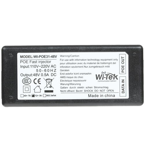 Купить Инжектор PoE Wi-Tek WI-POE31-48V  1350238. Характеристики, отзывы и цены в Донецке