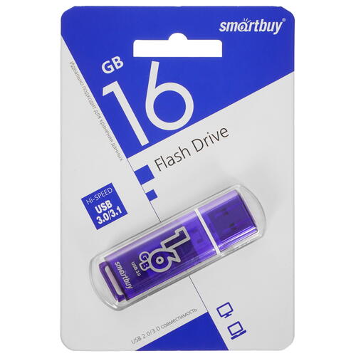 Купить Память USB Flash 16 ГБ Smartbuy Glossy 16 Gb  5077608. Характеристики, отзывы и цены в Донецке