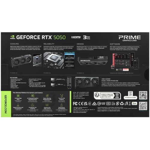 Купить Видеокарта ASUS GeForce RTX 5050 PRIME OC  5636370. Характеристики, отзывы и цены в Донецке