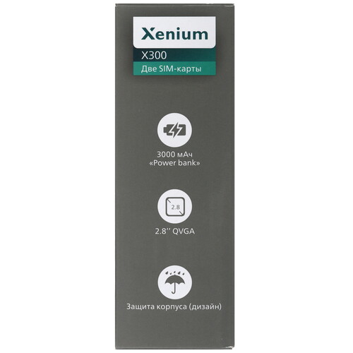 Купить Сотовый телефон Xenium X300 зеленый  9114193. Характеристики, отзывы и цены в Донецке