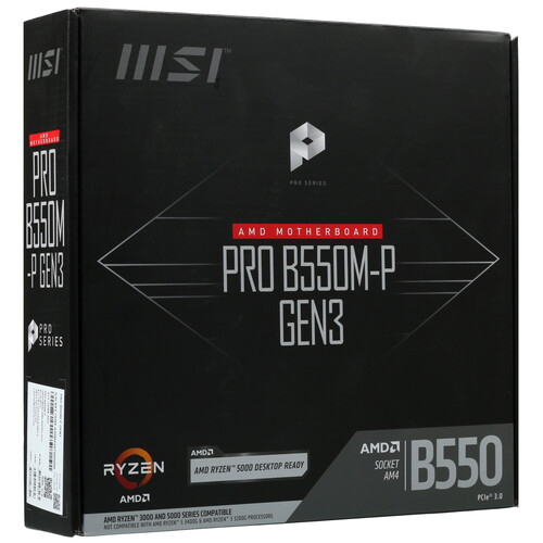 Купить Материнская плата MSI PRO B550M-P GEN3  5054638. Характеристики, отзывы и цены в Донецке