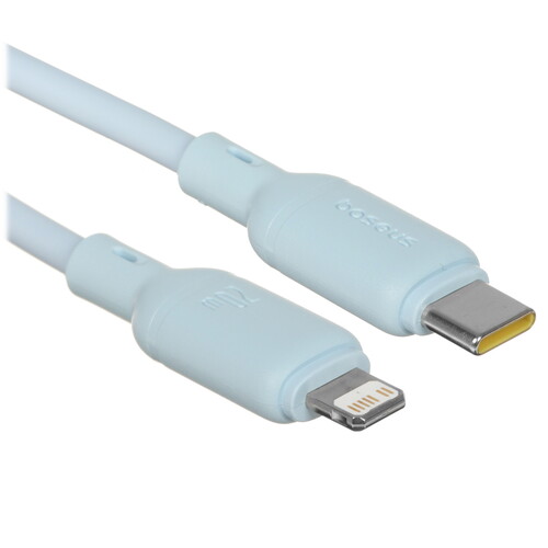 Купить Кабель круглый Baseus Lightning 8-pin - USB Type-C голубой 1 м  5627467. Характеристики, отзывы и цены в Донецке