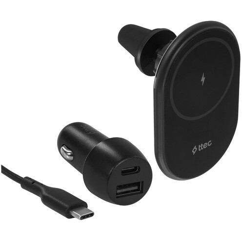 Купить Держатель автомобильный TTEC AirCharger Drive Go черный  9202665. Характеристики, отзывы и цены в Донецке