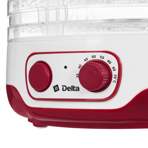 Купить Сушилка для овощей и фруктов Delta DL-6890 красный  5300246. Характеристики, отзывы и цены в Донецке