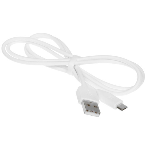 Купить Кабель круглый Hoco micro USB - USB 2.0 Type-A белый 1 м  5470806. Характеристики, отзывы и цены в Донецке