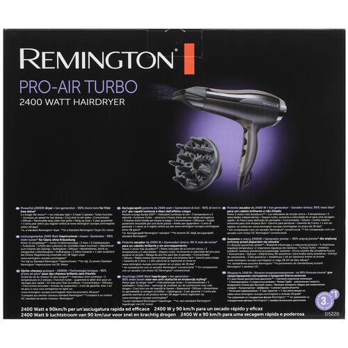 Купить Фен Remington D5220 черный/серебристый  5077176. Характеристики, отзывы и цены в Донецке